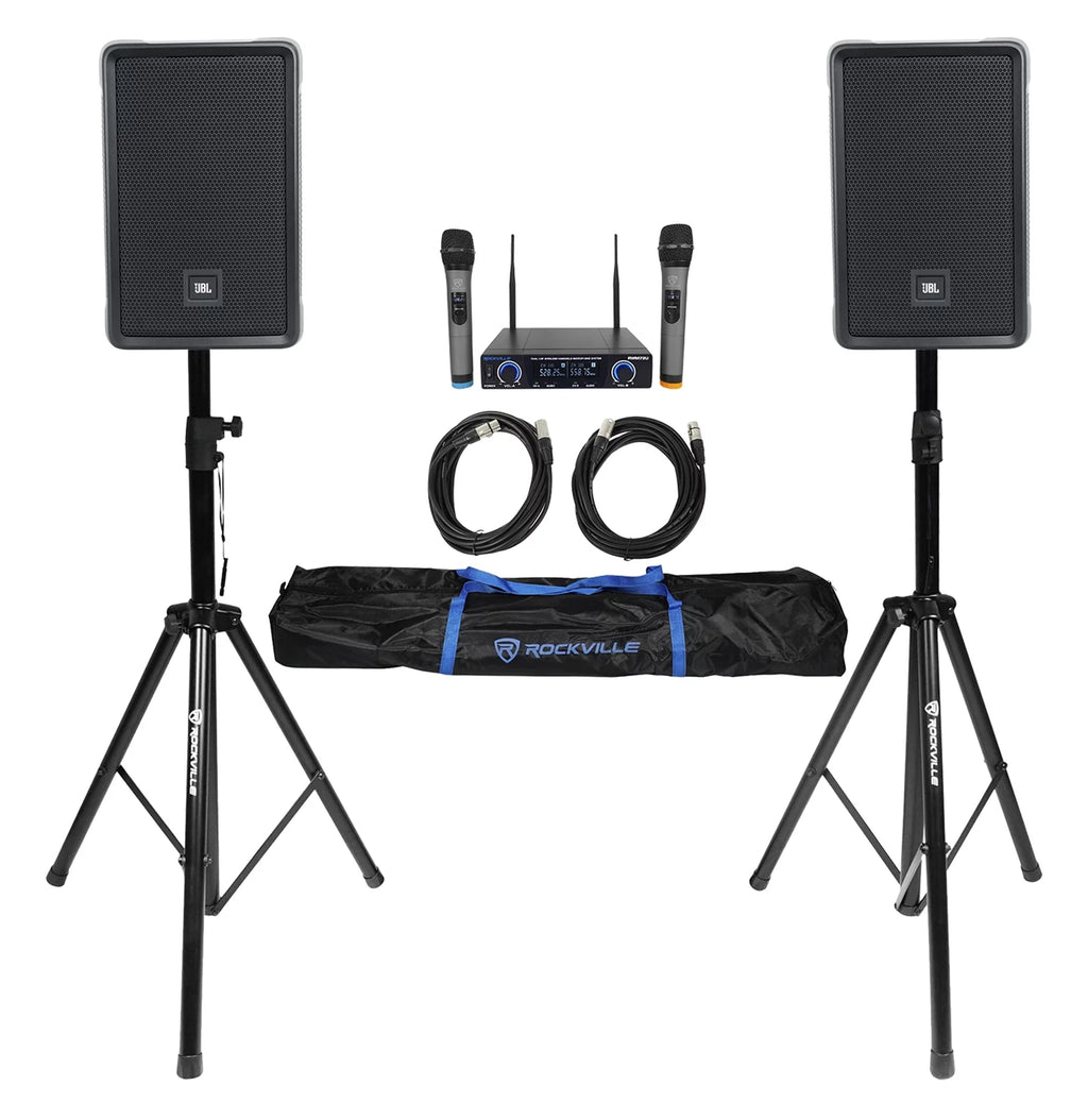 2 Powered PA Speakers with Bluetooth X9353