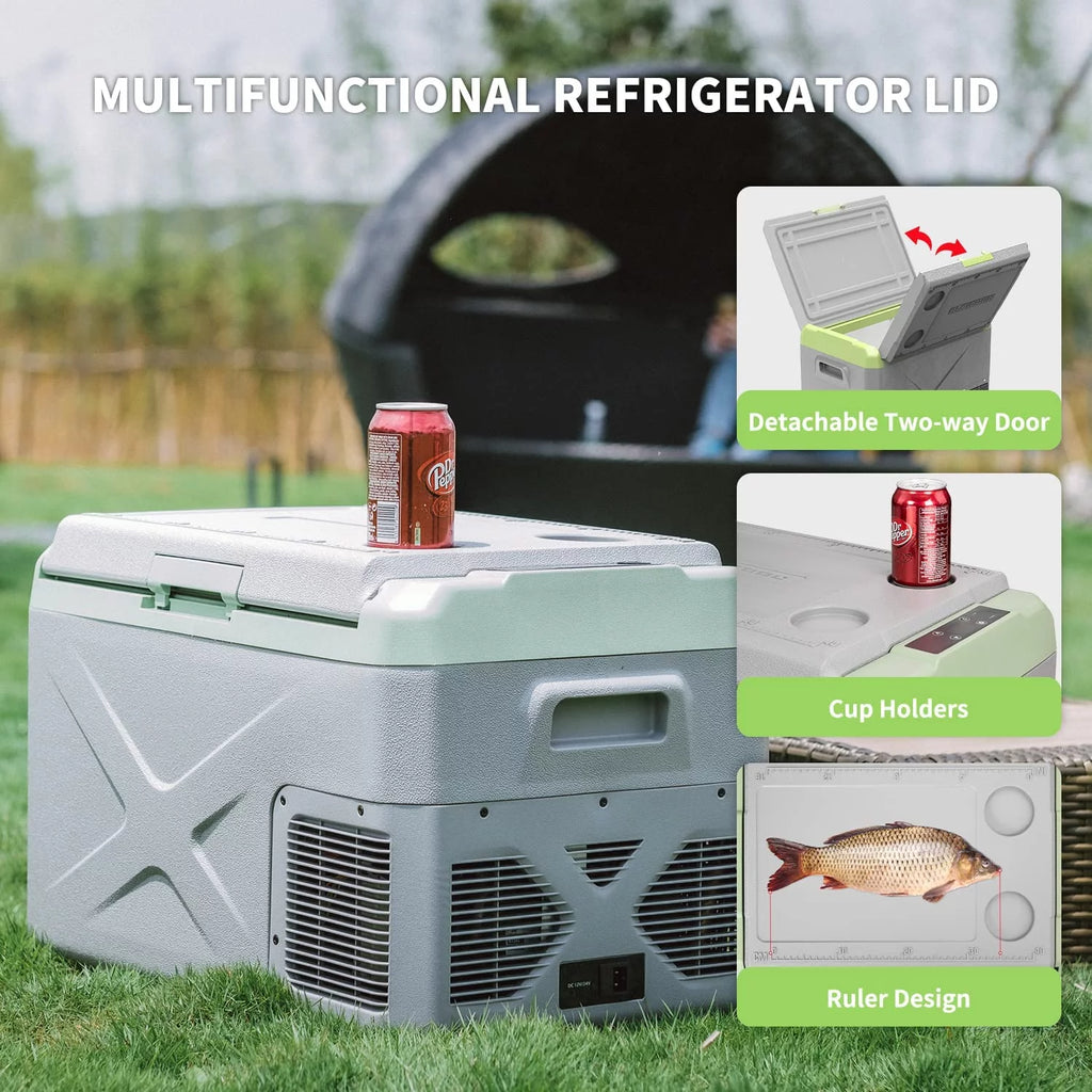 Portable 12 Volt Car Refrigerator 53 Quart Freezer T905