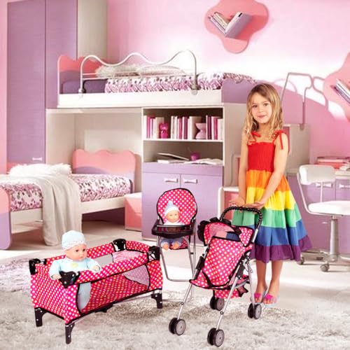 Doll 3 Piece Play Set Baby Doll Accessories J616466