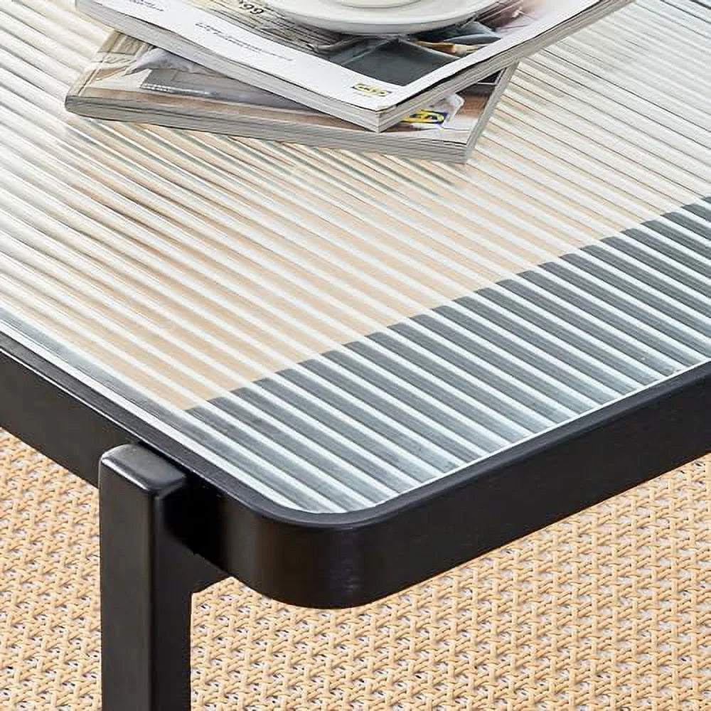 Natural Wood Rattan Coffee Table L409