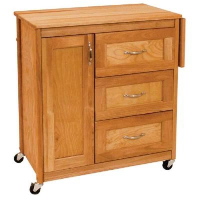Natural Birch Kitchen Cart X1488