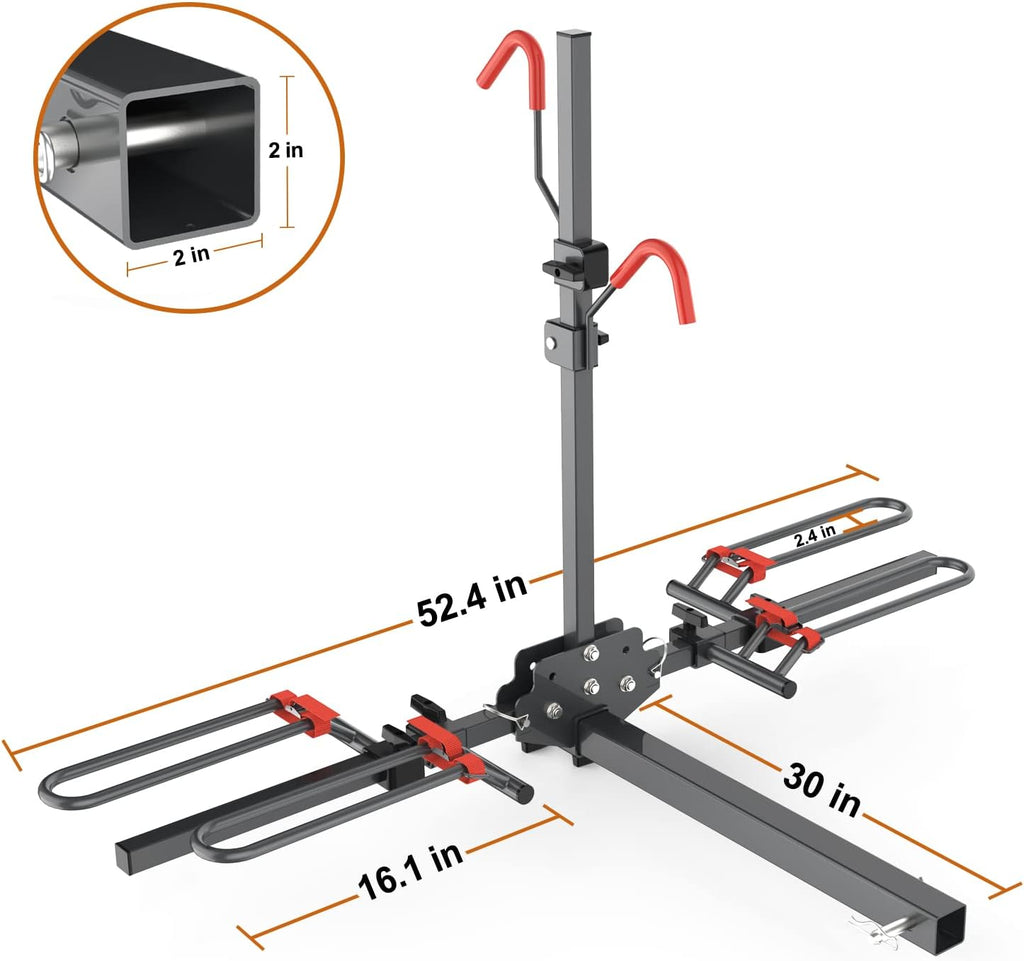 Hitch Mounted Foldable 2-Bike Rack M795