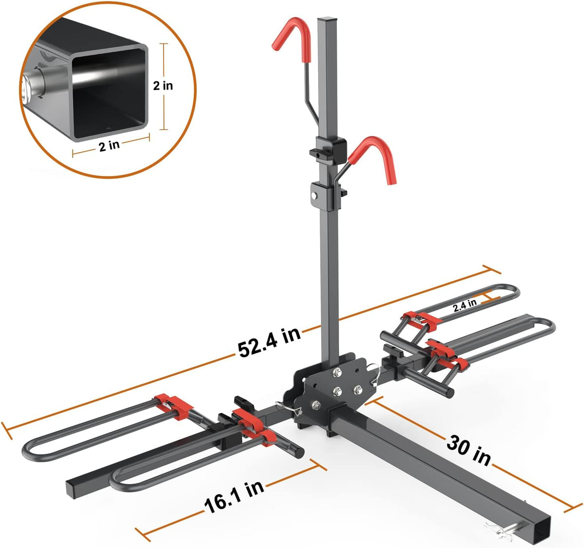 Hitch Mounted Foldable 2-Bike Rack M795