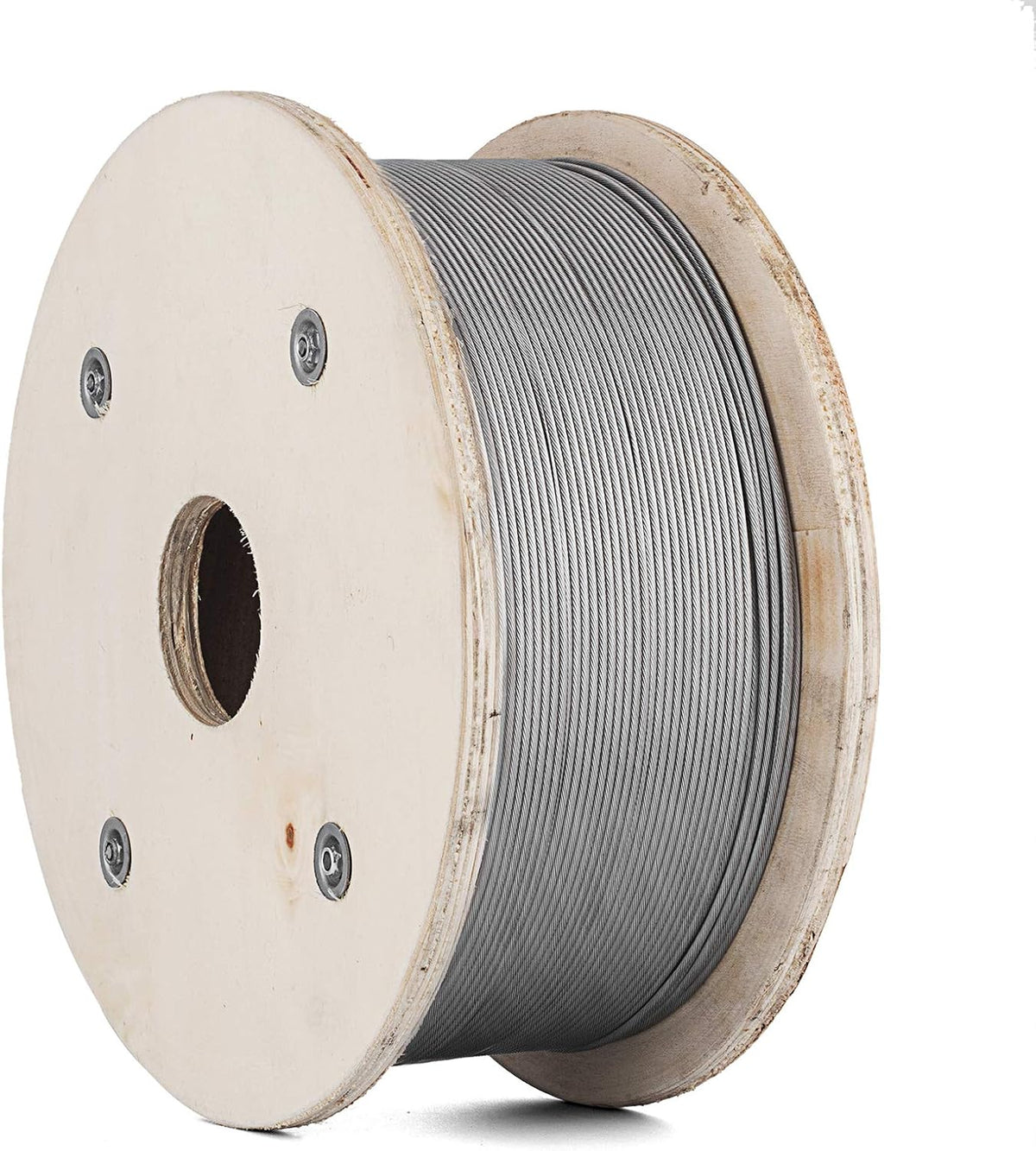 T316 Stainless Steel Wire Rope 1/8 1x19 Cable Railing F340