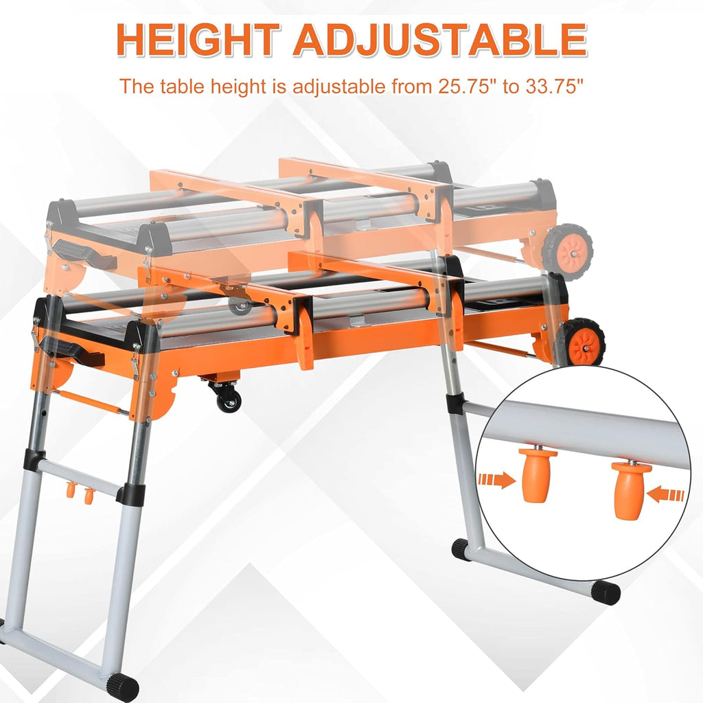 5-in-1 Folding Work Bench with Adjustable Legs S99536