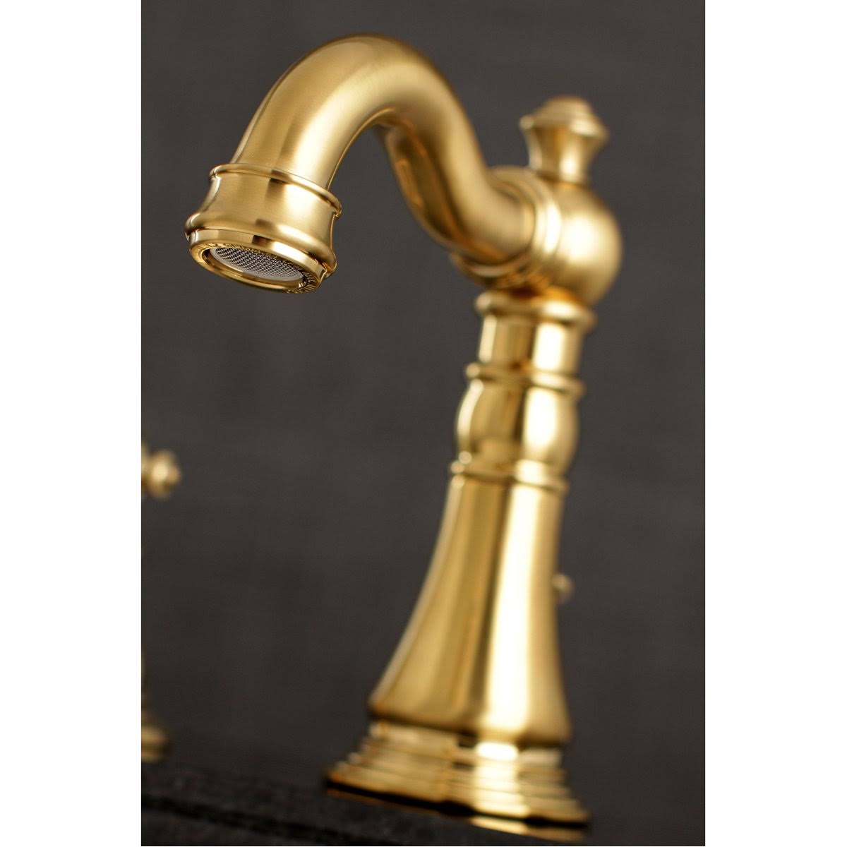 Widespread Bathroom Faucet, Black Stainless W840161