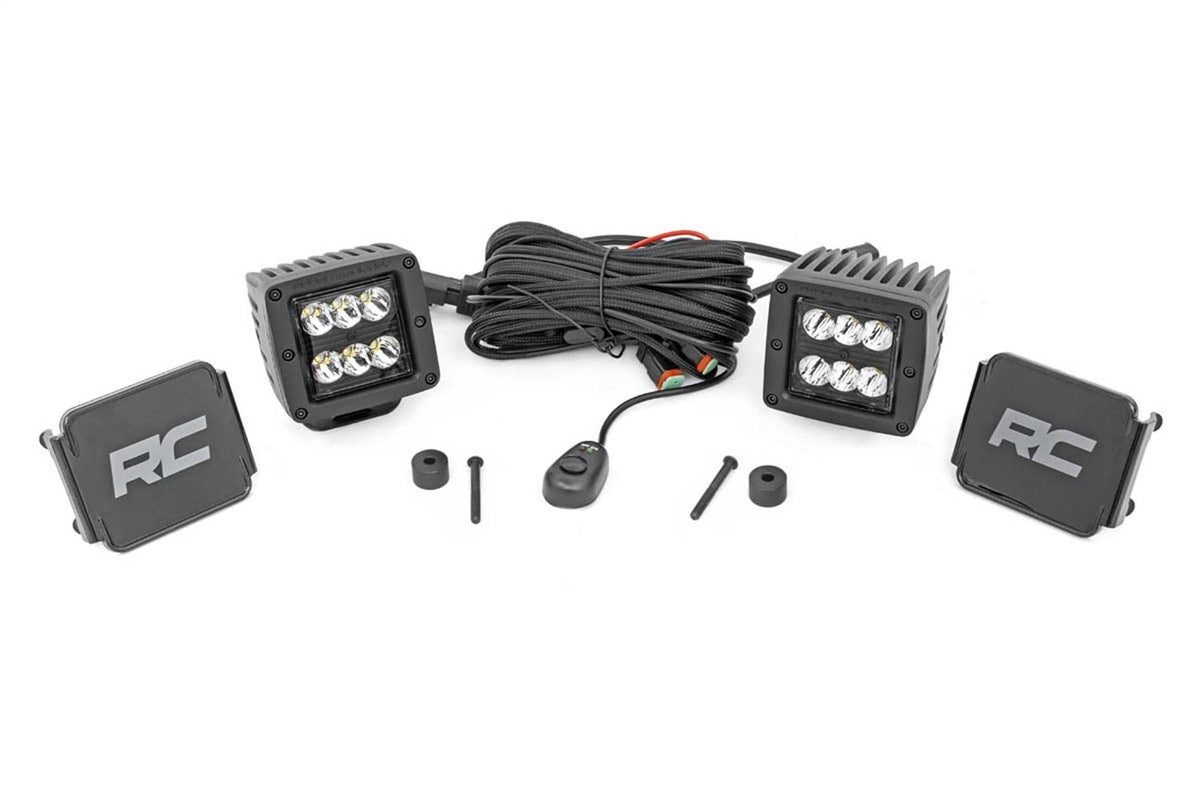 2 inch LED Cube Easy-Mount Kit Black I4524