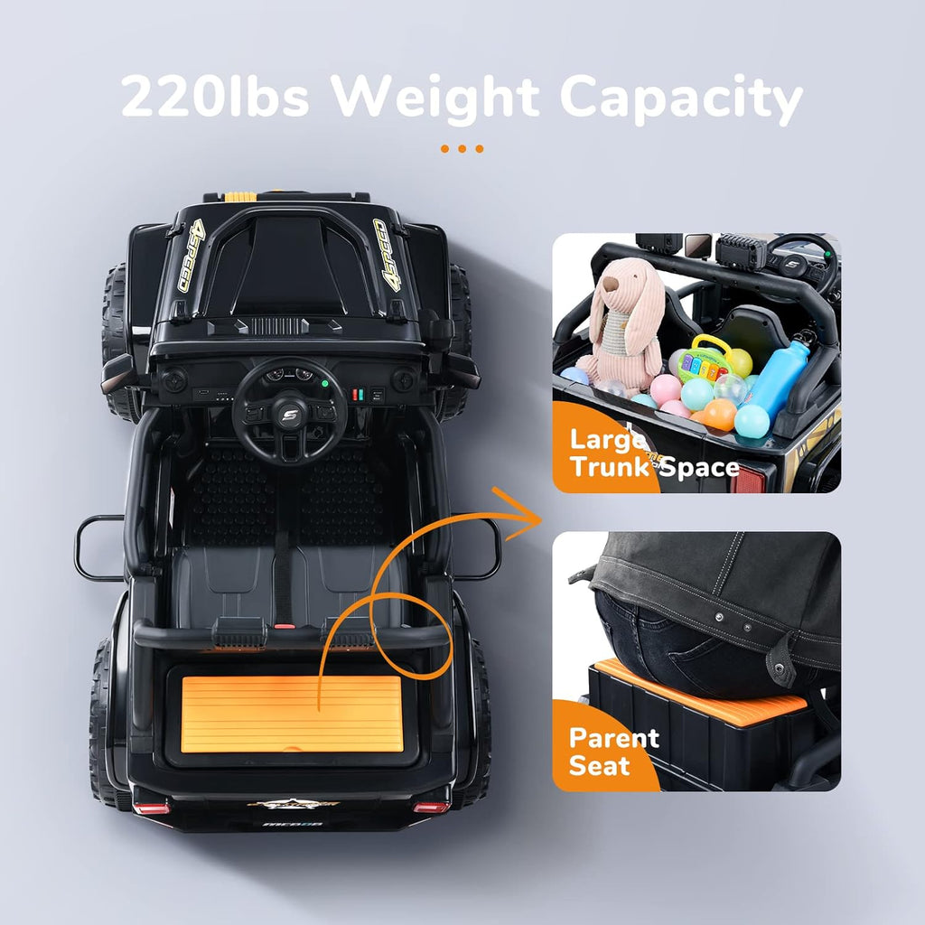 12V Electric Ride On Truck with Parental Remote Control S74869