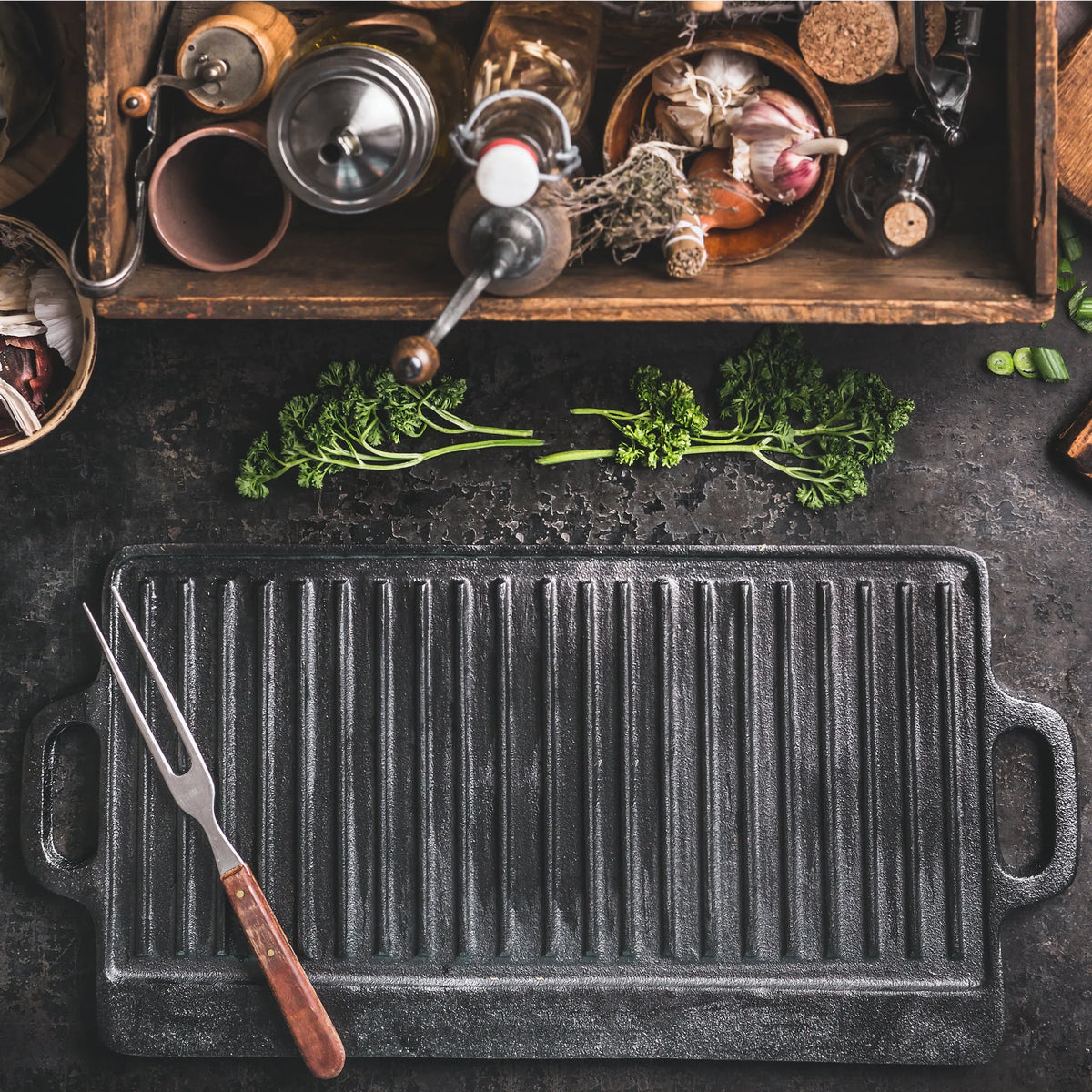 2-in-1 Reversible Cast Iron Griddle W35959