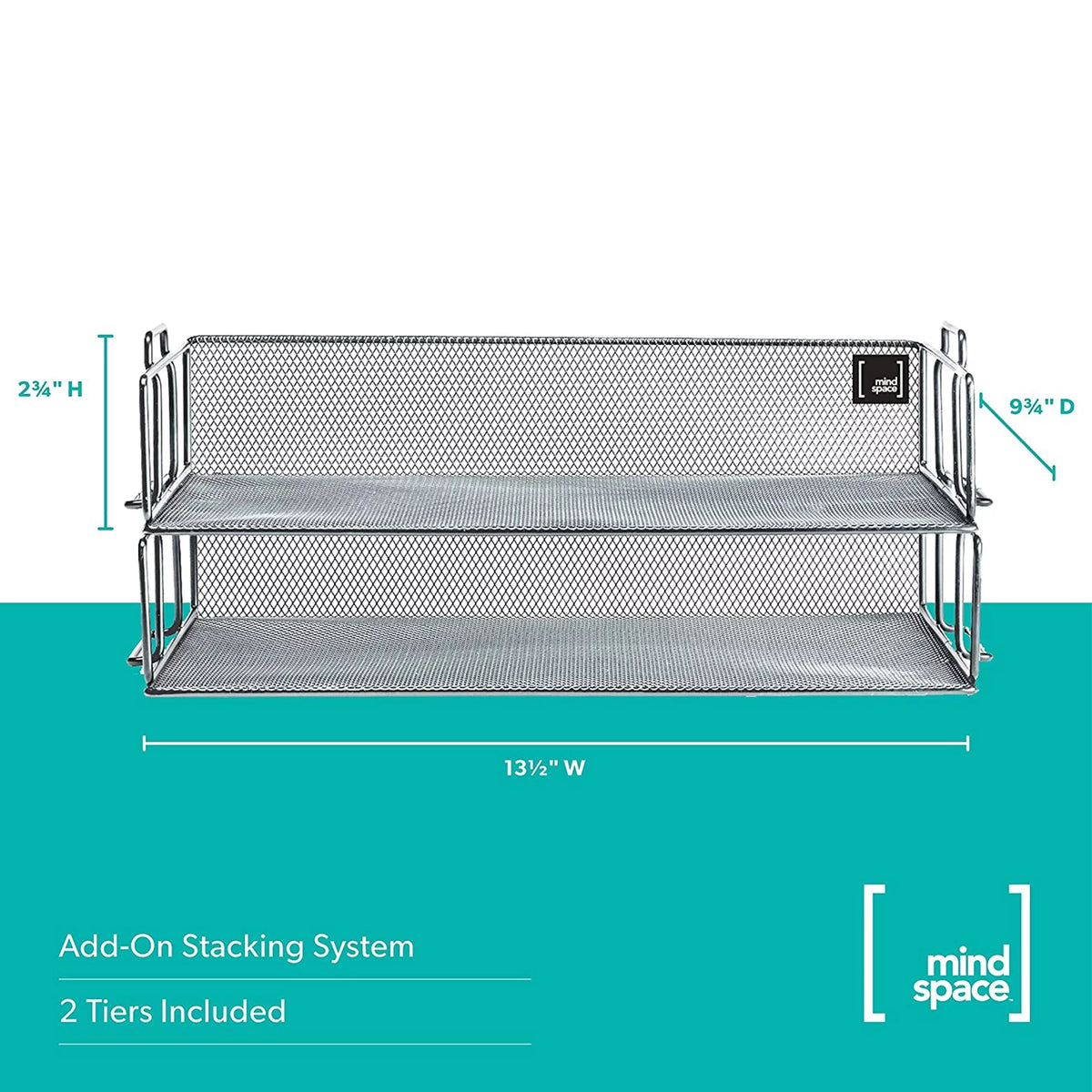 2 Tier Mesh Desk Organizer E4549