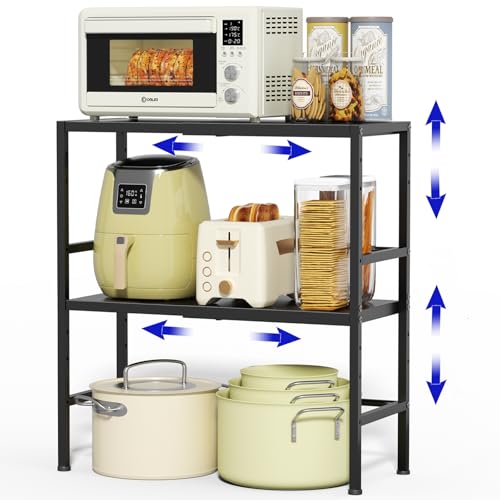 Expandable 2 Tier Heavy Duty Metal Storage Shelves I118771