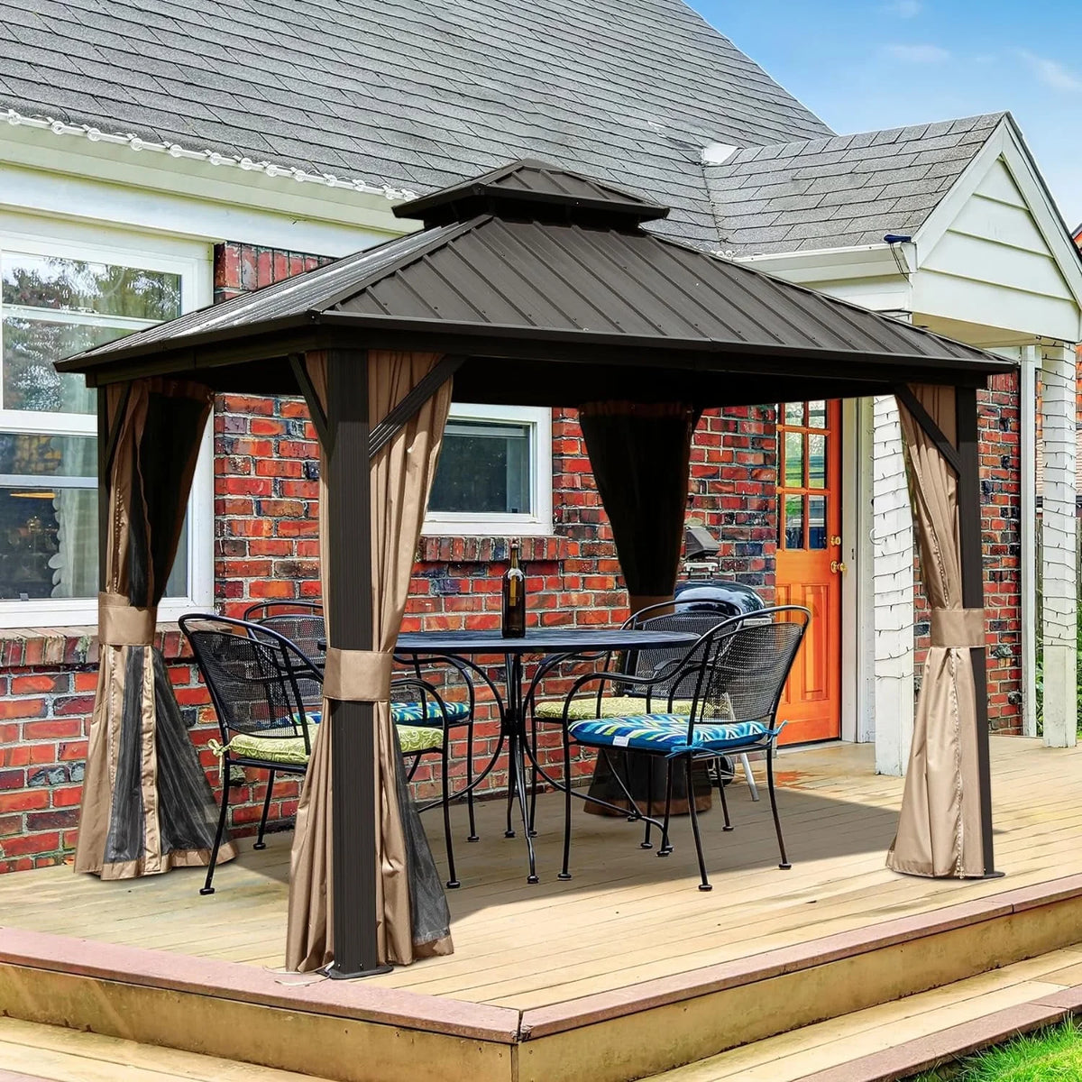 10x10x9.5ft Hardtop Gazebo V124609