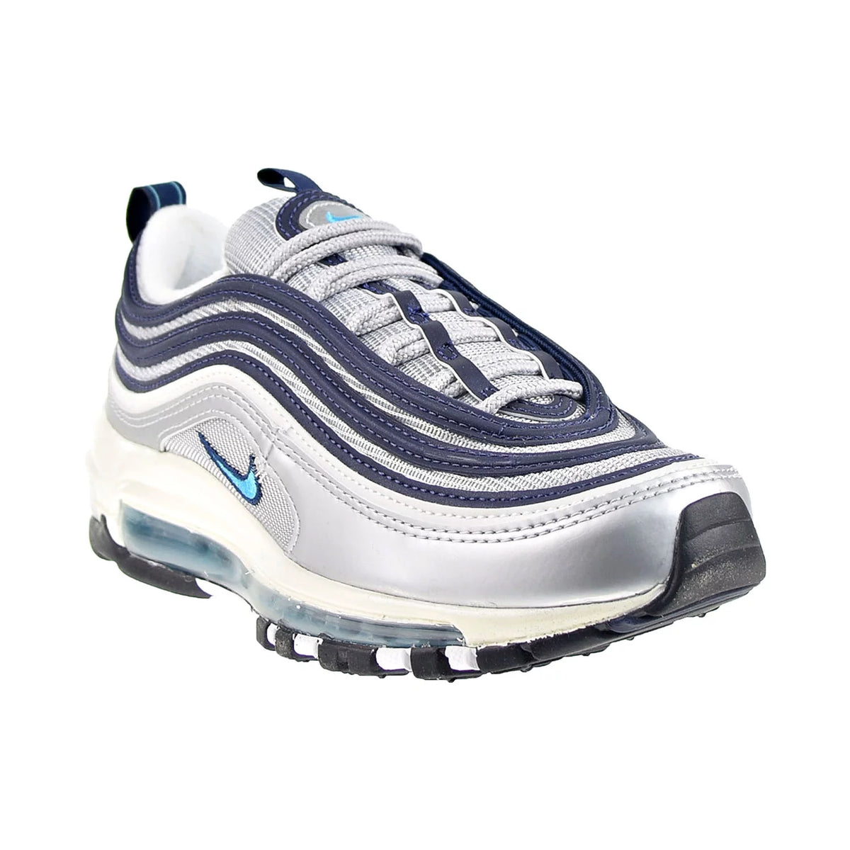 Metallic Silver Chlorine Blue Shoes G792