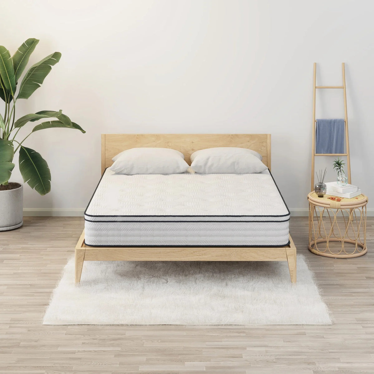 12 Full Hybrid Pocket Spring Comfort Foam Medium Mattress Z861551