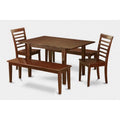 5 Pc Dining Table with 2 Chairs and 2 Benches X69900