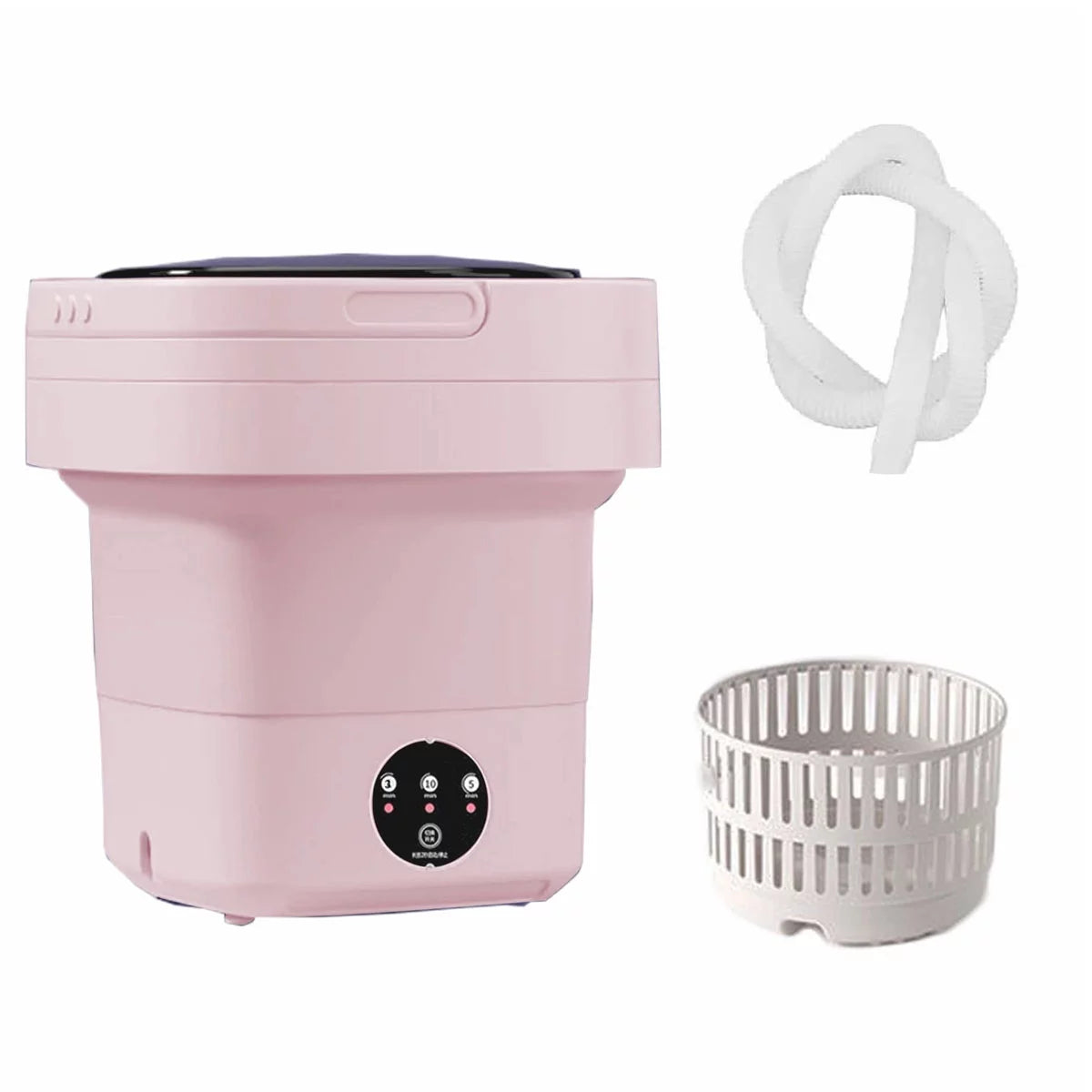 Foldable Portable Mini Washing Machine with Drain Basket W56828
