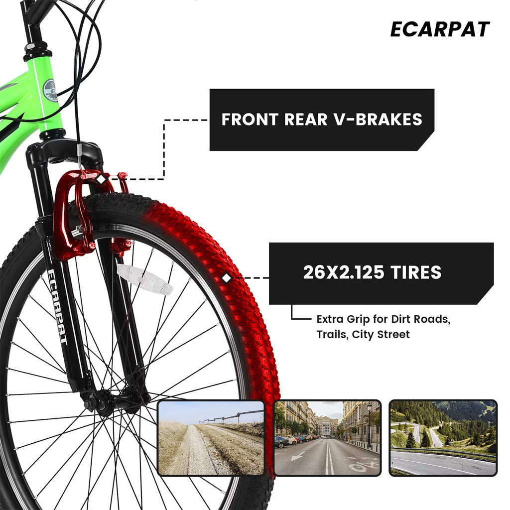 Blue 21-Speed Disc Brakes Mountain Bike D3252