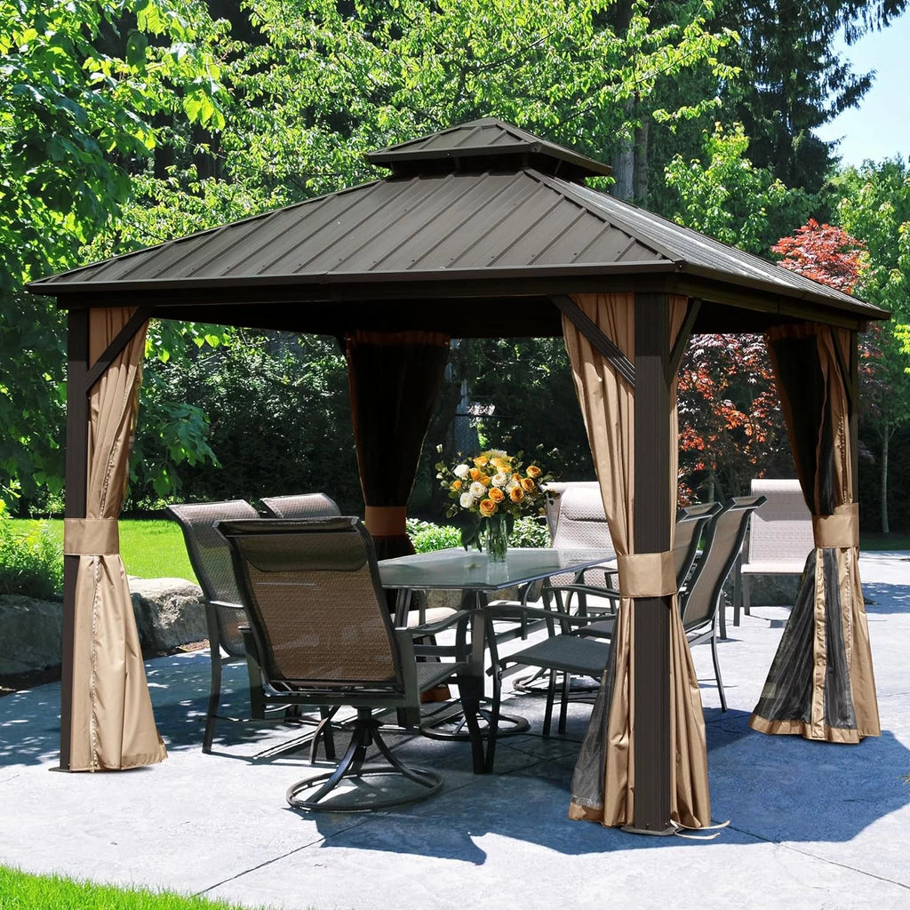 10x10x9.5ft Hardtop Gazebo V124609