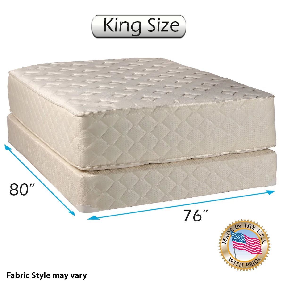King Innerspring Mattress and Box Spring Set J6891