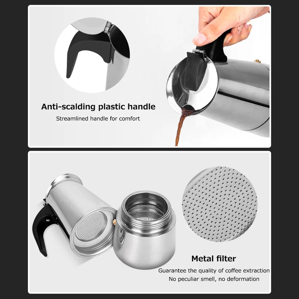 Stainless Steel Electric Coffee Maker V136