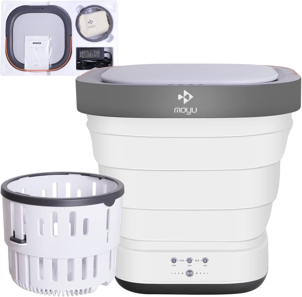 Portable Foldable Mini Washing Machine with Drain Basket H4223