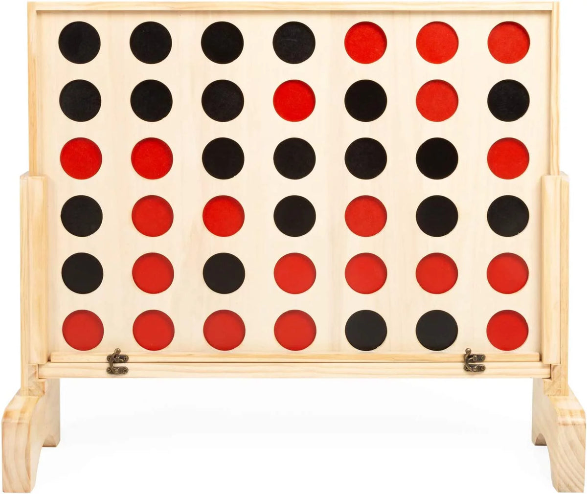 Wooden 4 in a Row Game with Coins, Case and Rules P9713
