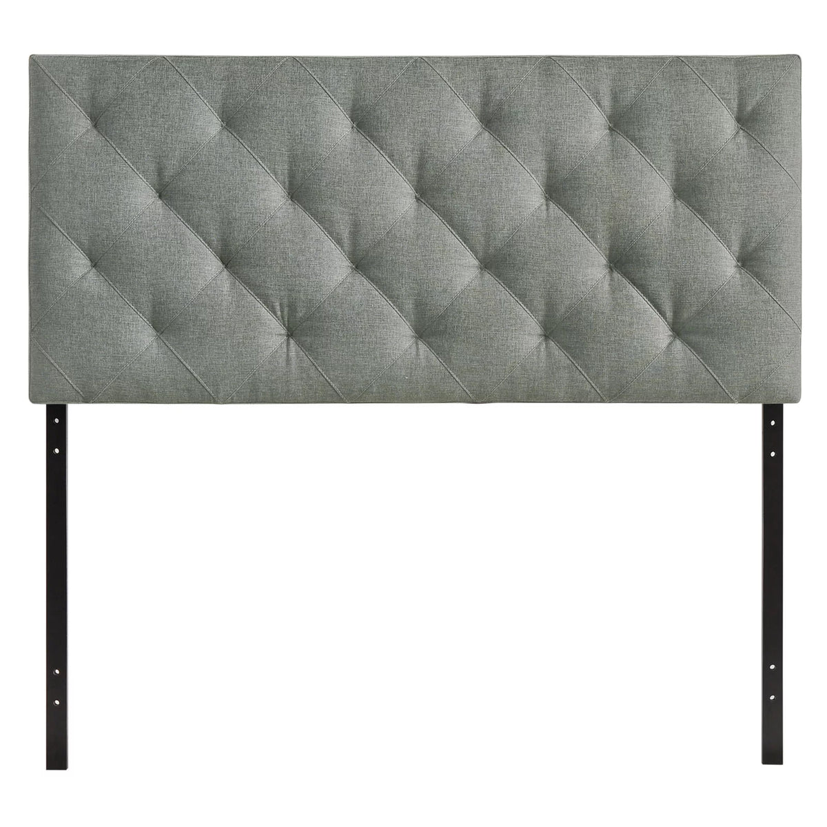 Full Upholstered Fabric Headboard Gray R31305