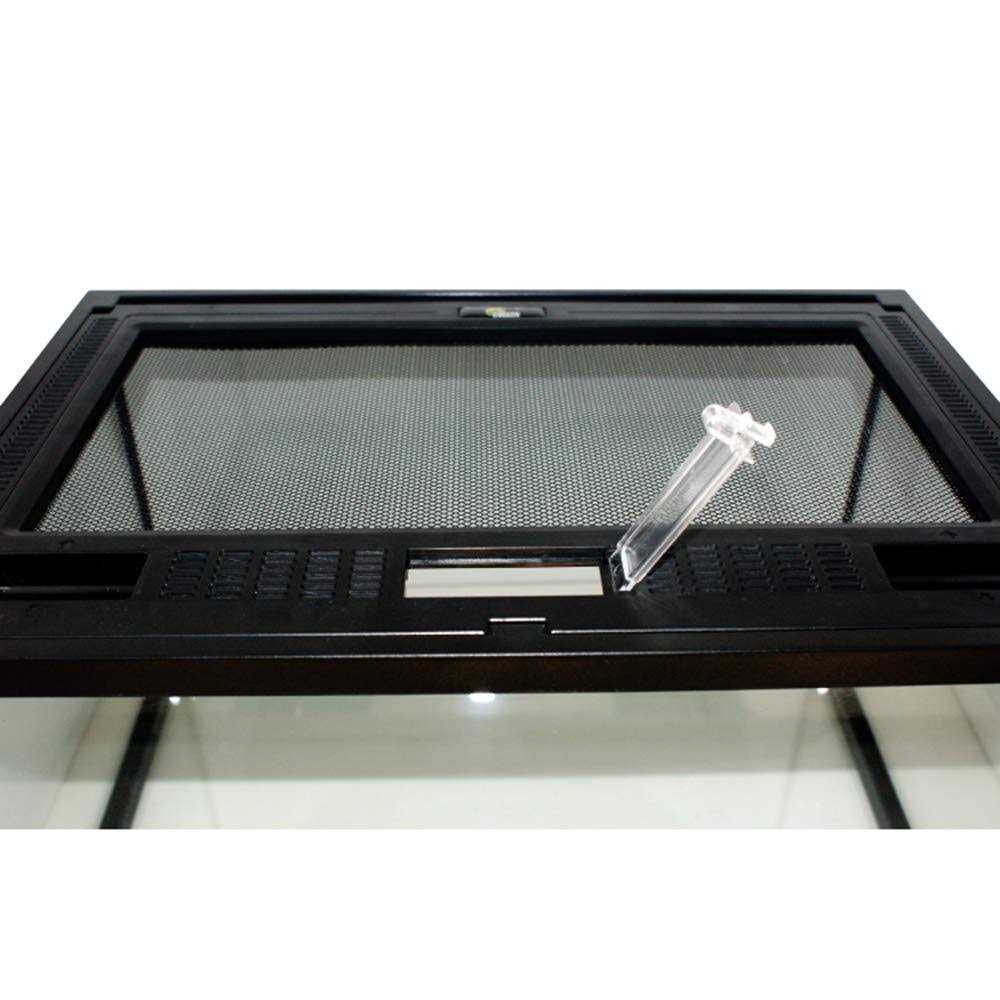 Glass Terrarium with Ventilation Opening and Feeding Hole J487073