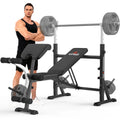 Standard Weight Bench with Preacher Curl Pad and Leg Developer B265