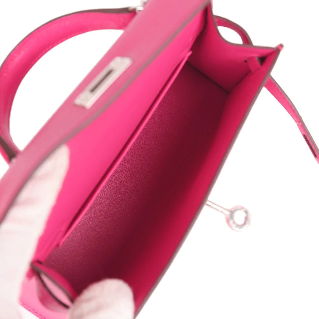 Rose Extreme Chevre Chamkila Palladium Hardware Bag I107222