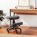 Black Memory Foam Knee Chair with Casters V220
