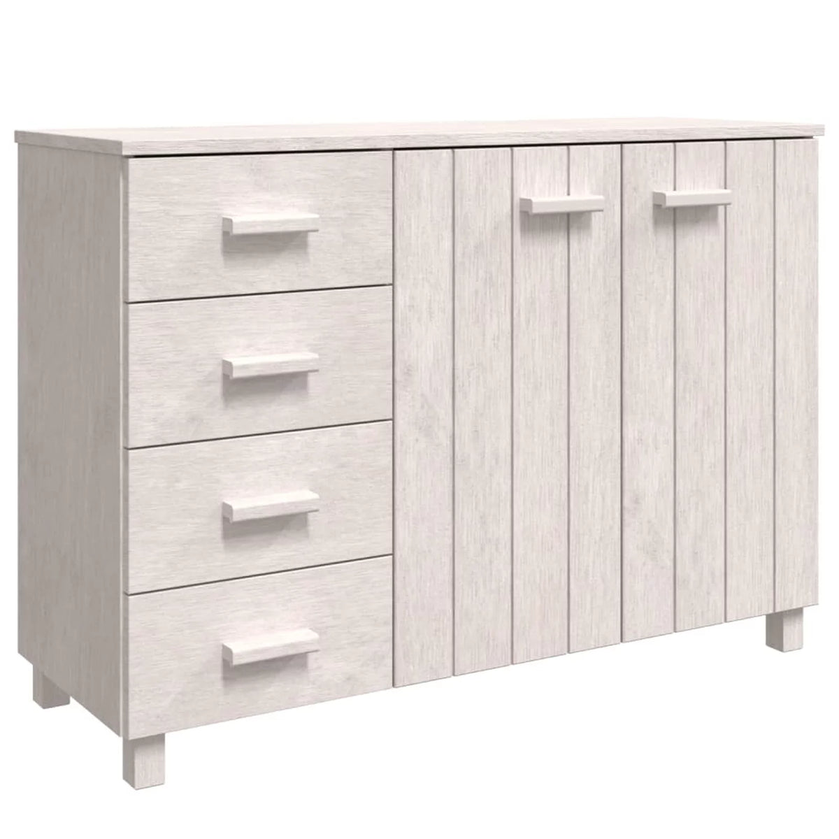 White Solid Wood Pine Sideboard Y46232