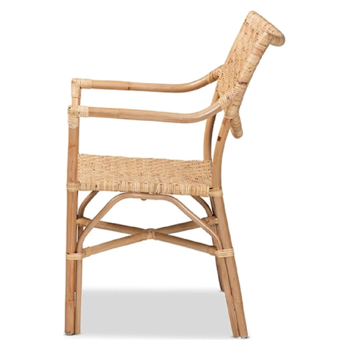 Natural Brown Rattan Dining Chair B2321