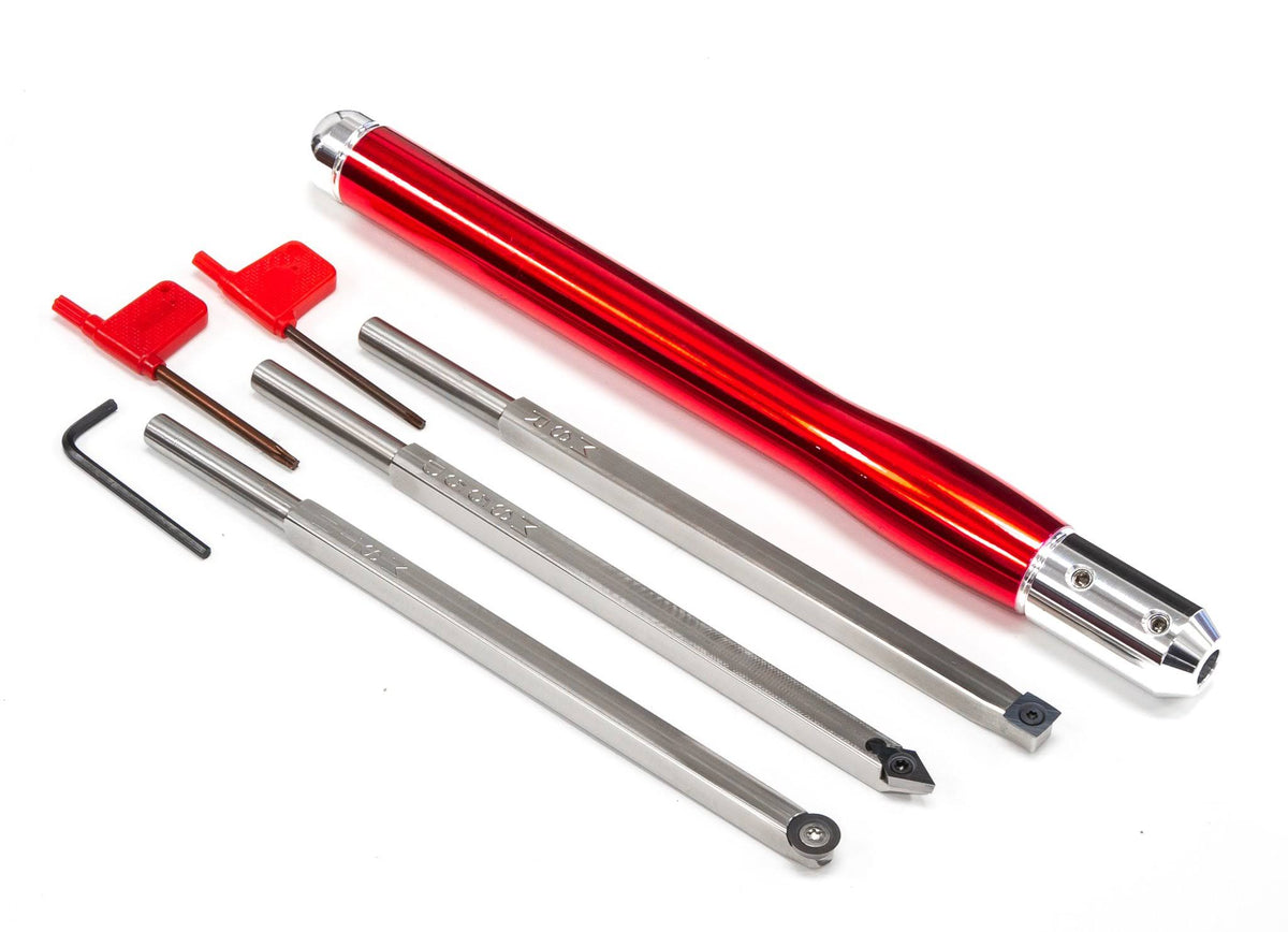 3 Carbide Woodturning Tools with Colored Handle G81745