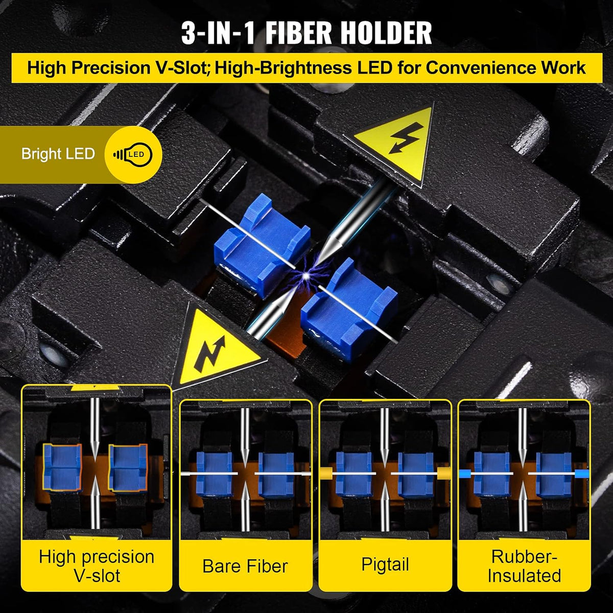 Automatic Focus Fiber Optic Fusion Splicer Kit I8286