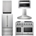 48 Propane Gas Range, Range Hood, Dishwasher, Refrigerator, Microwave Z522