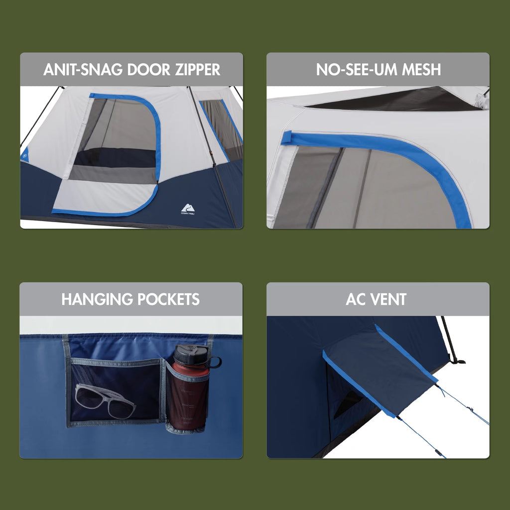 10' x 9' 6-Person Instant Cabin Tent Z6060