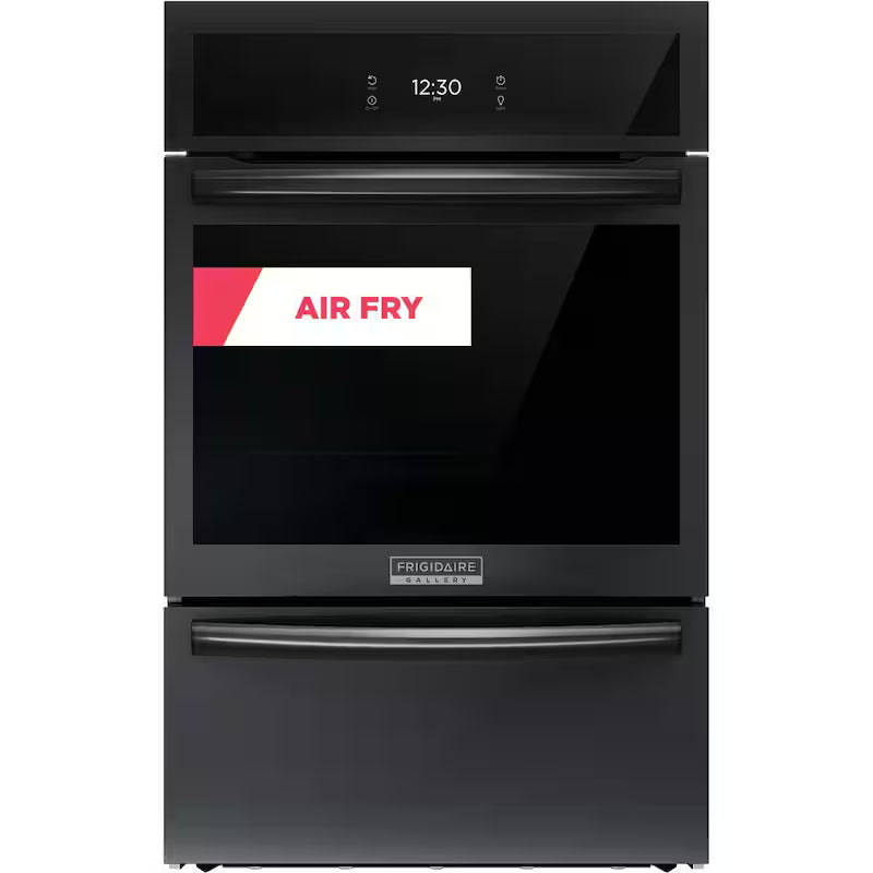 24 in. Single Gas Built-In Wall Oven with Air Fry Self-Cleaning in Black O274158