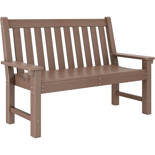 Blue HDPE Garden Bench P37094