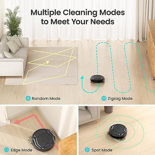 Robot Vacuum Cleaner, Super Thin, Powerful Suction, Quiet, Self-Charging, Grey N138187