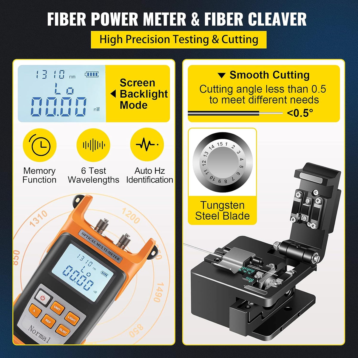 Automatic Focus Fiber Optic Fusion Splicer Kit I8286