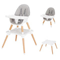 Wooden Gray Convertible High Chair H581