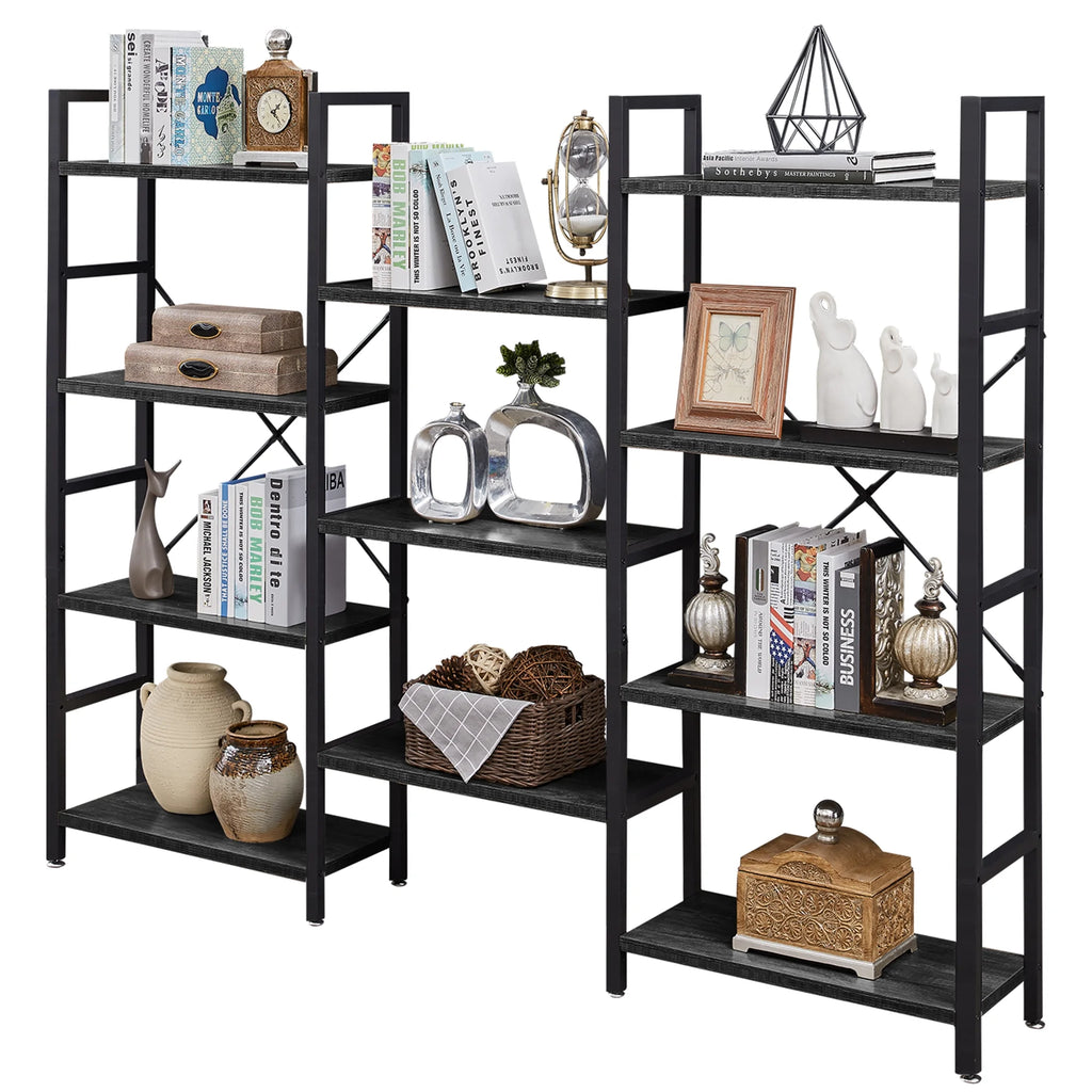 4 Tier Bookshelf with 11 Open Display Shelves I682819