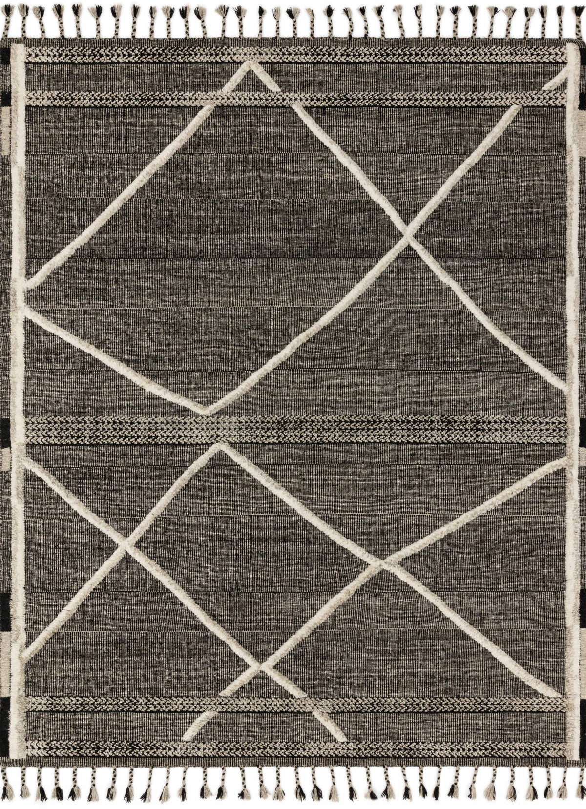 Beige Charcoal 4'0 x 6'0 Rug A51452