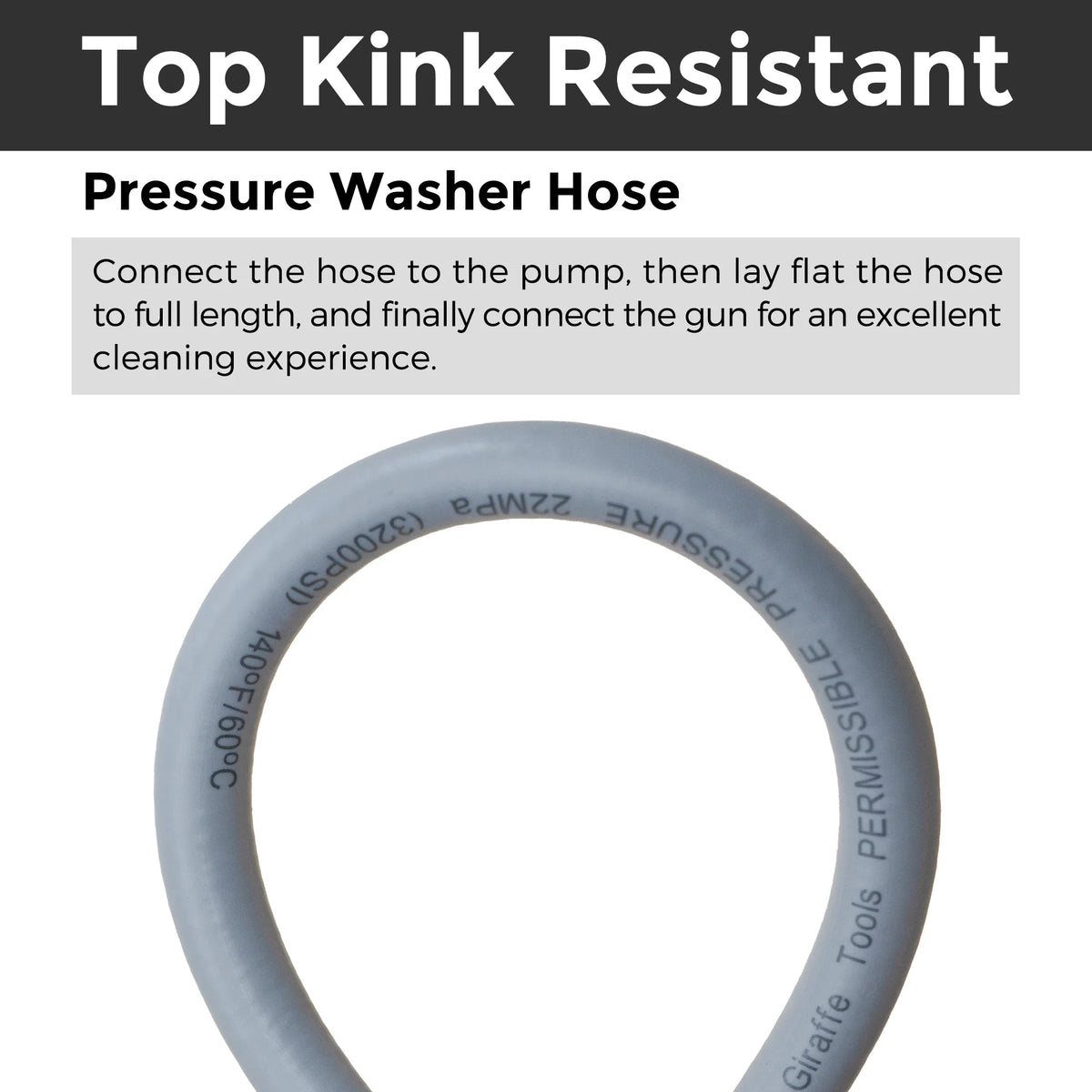 Power Washer Hose 25ft-100ft S4979