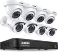 1080p 8 Channel Security Camera System with 8 Bullet Dome Cameras R237392