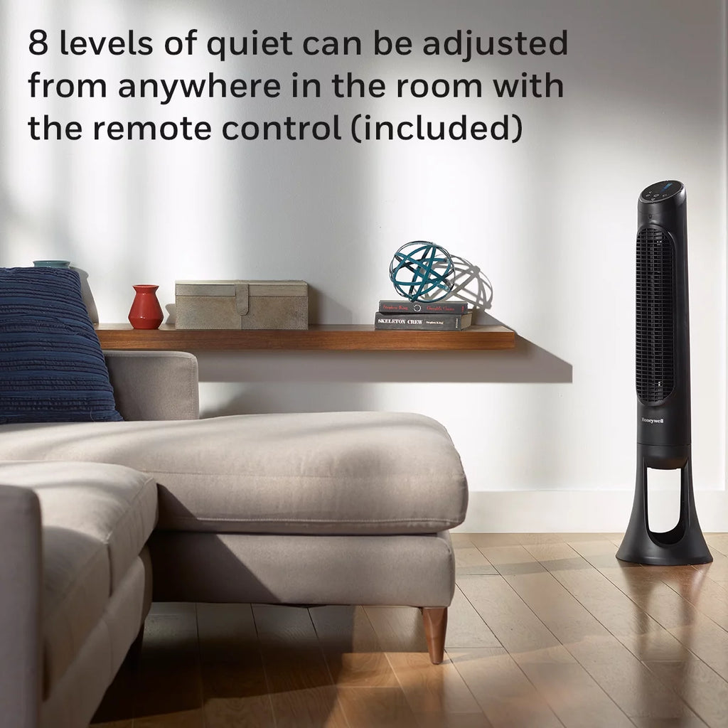 Black Oscillating Electric Tower Stand Fan Q338762
