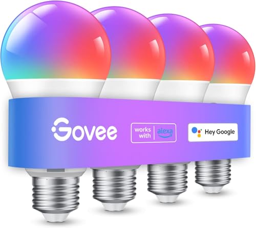 Color Changing Smart LED Light Bulbs 4 Pack F33634