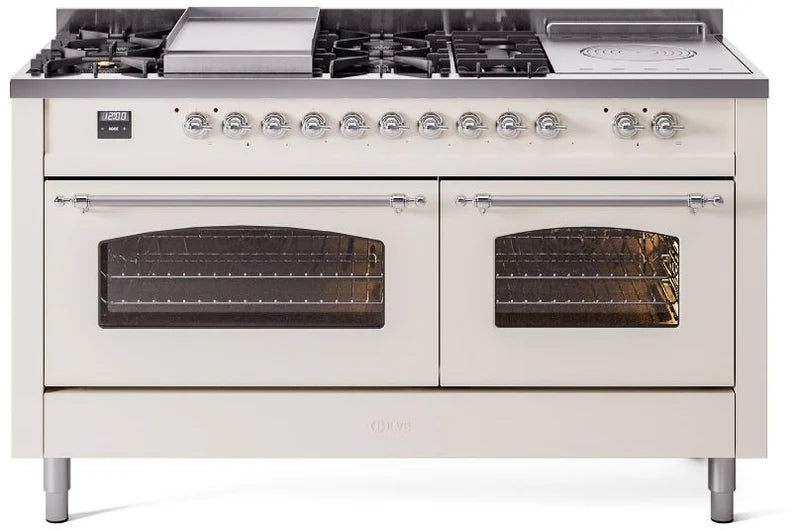 Antique White Dual Fuel Natural Gas Range G1122