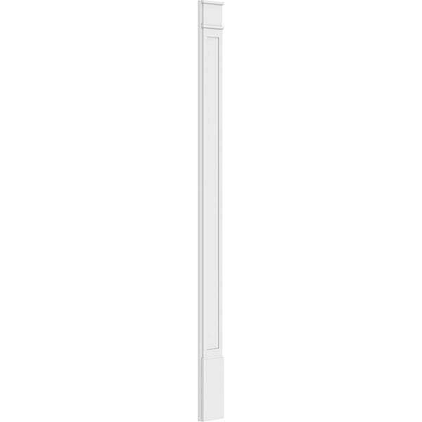 Flat Panel PVC Pilaster with Decorative Capital & Base (Pair) H529839